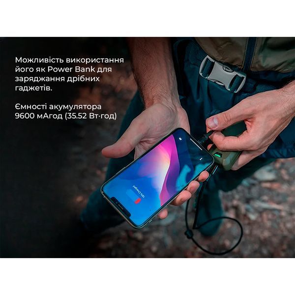 Портативний фумігатор-павербанк Flextail Max Repel S, графіт MRS9600-GN-i фото