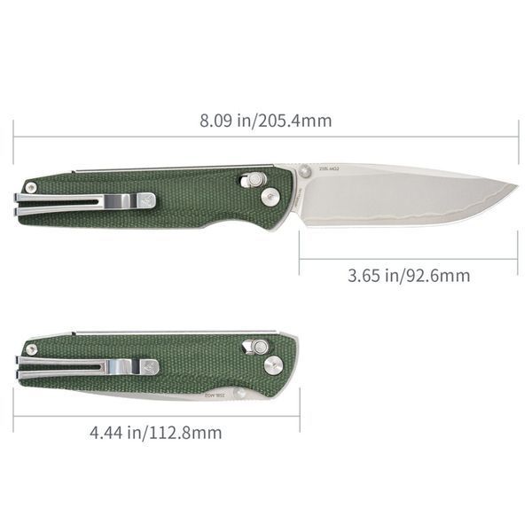 Ніж складаний SRM Terrier 258L-MG2, зелений 258L-MG2 фото