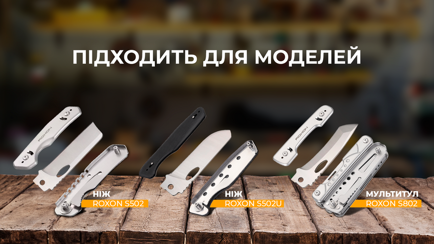 Набір змінних клинків Roxon (BA04; BA10; BA11) 3in1 для S501U, S502U, S802 BA041011 фото