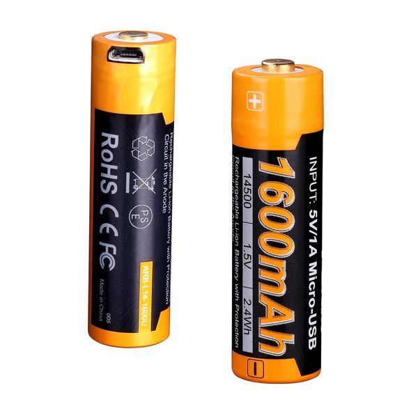 Акумулятор 14500 Fenix ARB-L14-1600U micro usb зарядка ARB-L14-1600U фото