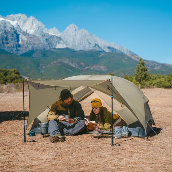 Намет двомісний ультралегкий Naturehike Mongar UL CNK2550WS016, коричневий 6927595770399 фото