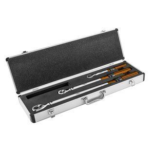 Набір реверсивних динамометричних ключів 1/4", 3/8", 1/2" 3 шт. 08-845 фото
