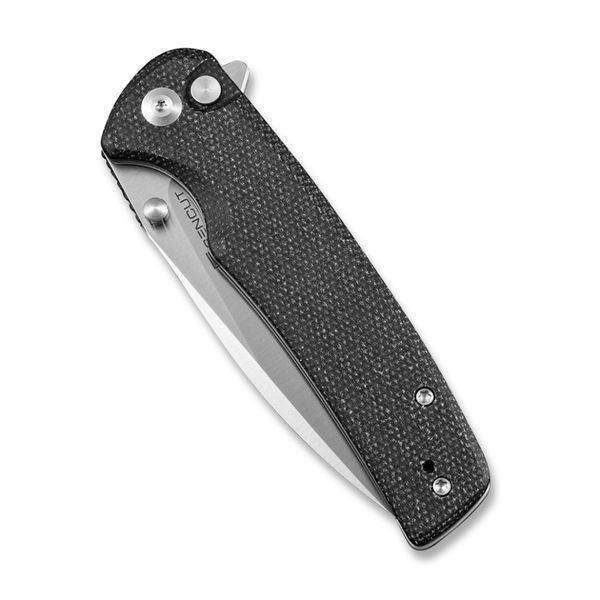 Ніж складаний туристичний Sencut Sachse, (8.8 см) 9Cr18MoV / Micarta чорний S21007-1 фото