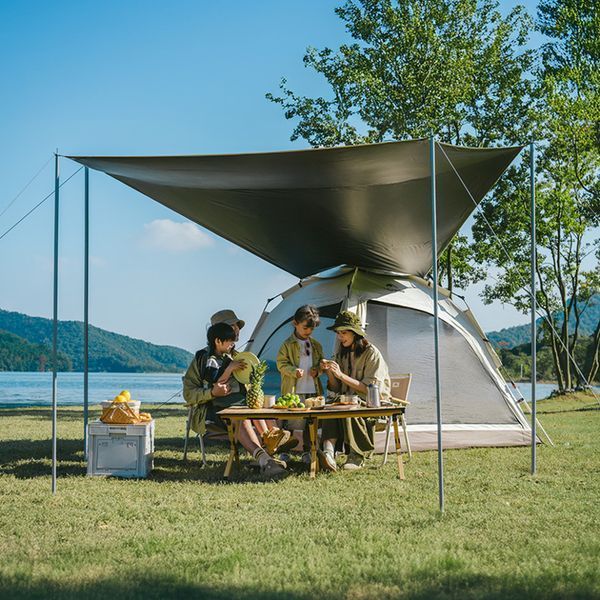 Намет чотиримісний із тентом автоматичний Naturehike Ango CNK2550WS010, сірий 6975641888123 фото