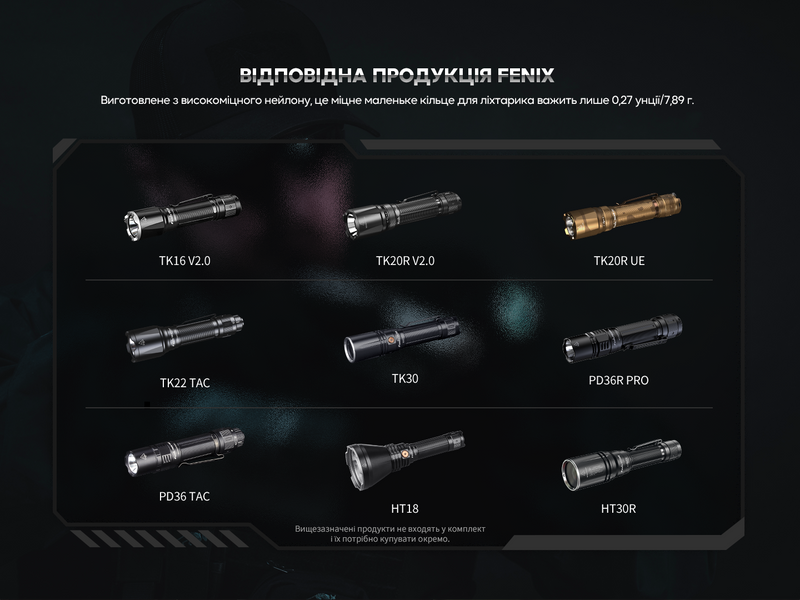 Кільце тактичне для ліхтаря Fenix ALR-01 ALR-01 фото