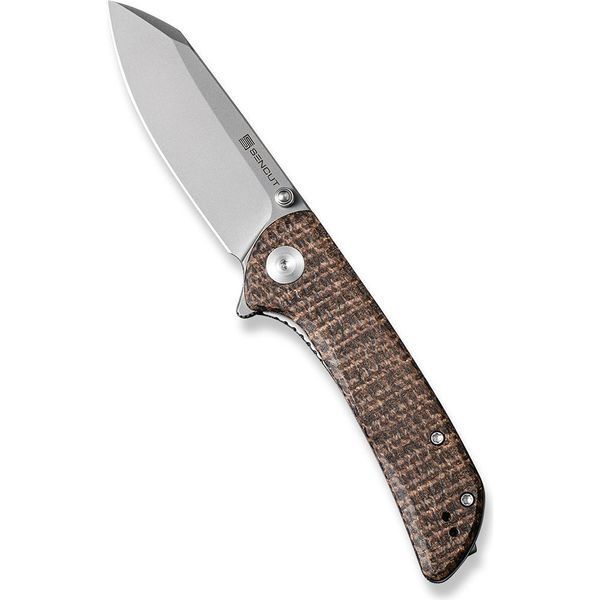 Ніж складаний кишеньковий Sencut Fritch, (7.6 см) 9Cr18MoV / Micarta коричневий S22014-3 фото