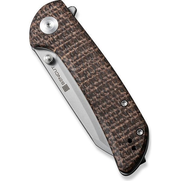Ніж складаний кишеньковий Sencut Fritch, (7.6 см) 9Cr18MoV / Micarta коричневий S22014-3 фото