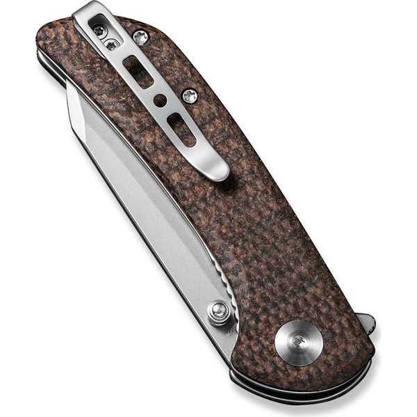Ніж складаний кишеньковий Sencut Fritch, (7.6 см) 9Cr18MoV / Micarta коричневий S22014-3 фото