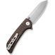 Ніж складаний кишеньковий Sencut Fritch, (7.6 см) 9Cr18MoV / Micarta коричневий S22014-3 фото 3