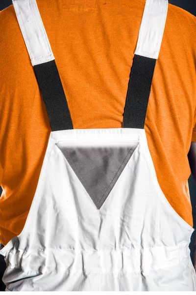 Напівкомбінезон білий робочий, pозмір XXL/58 81-140-XXL фото
